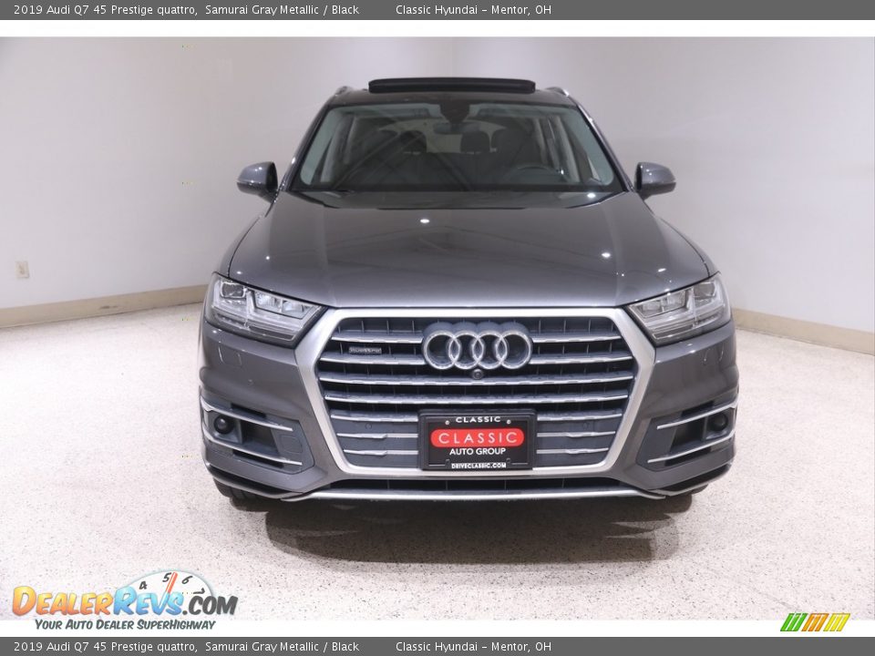 2019 Audi Q7 45 Prestige quattro Samurai Gray Metallic / Black Photo #2