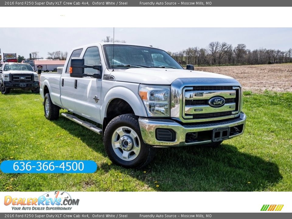 2016 Ford F250 Super Duty XLT Crew Cab 4x4 Oxford White / Steel Photo #1