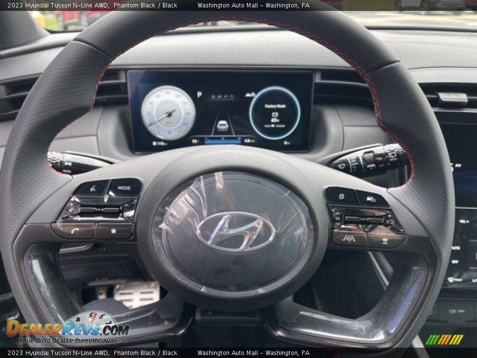 2023 Hyundai Tucson N-Line AWD Phantom Black / Black Photo #7