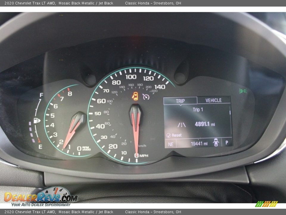 2020 Chevrolet Trax LT AWD Mosaic Black Metallic / Jet Black Photo #21