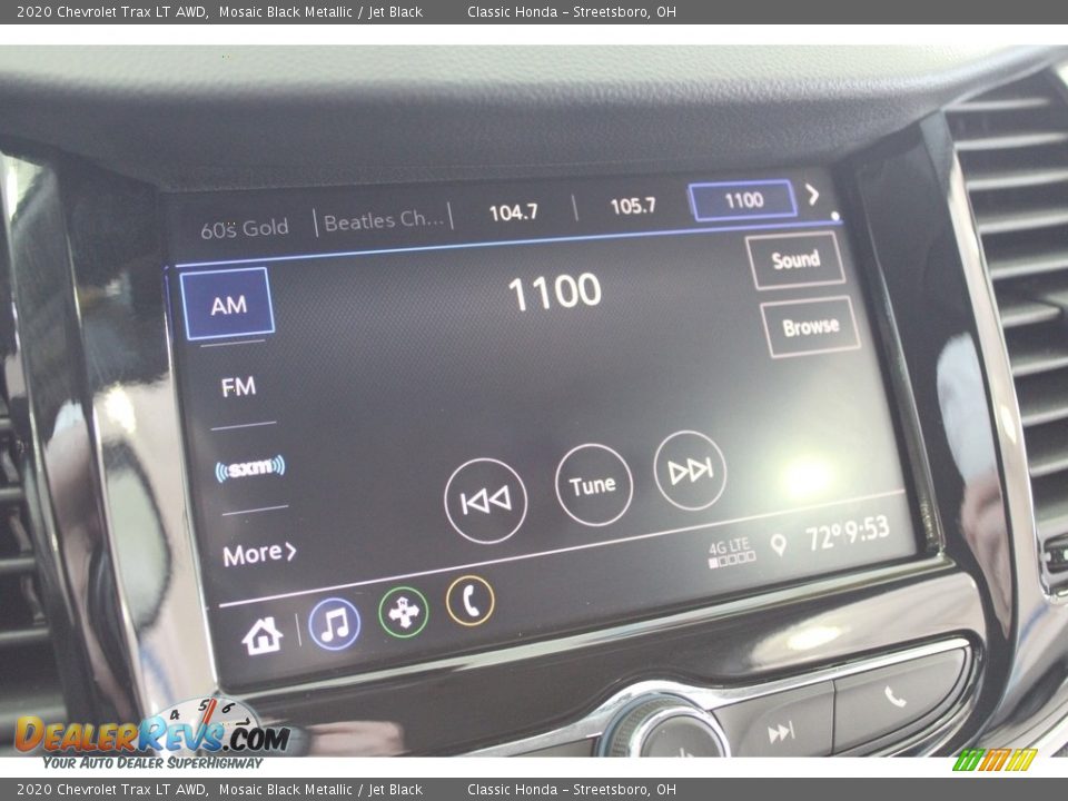 2020 Chevrolet Trax LT AWD Mosaic Black Metallic / Jet Black Photo #24