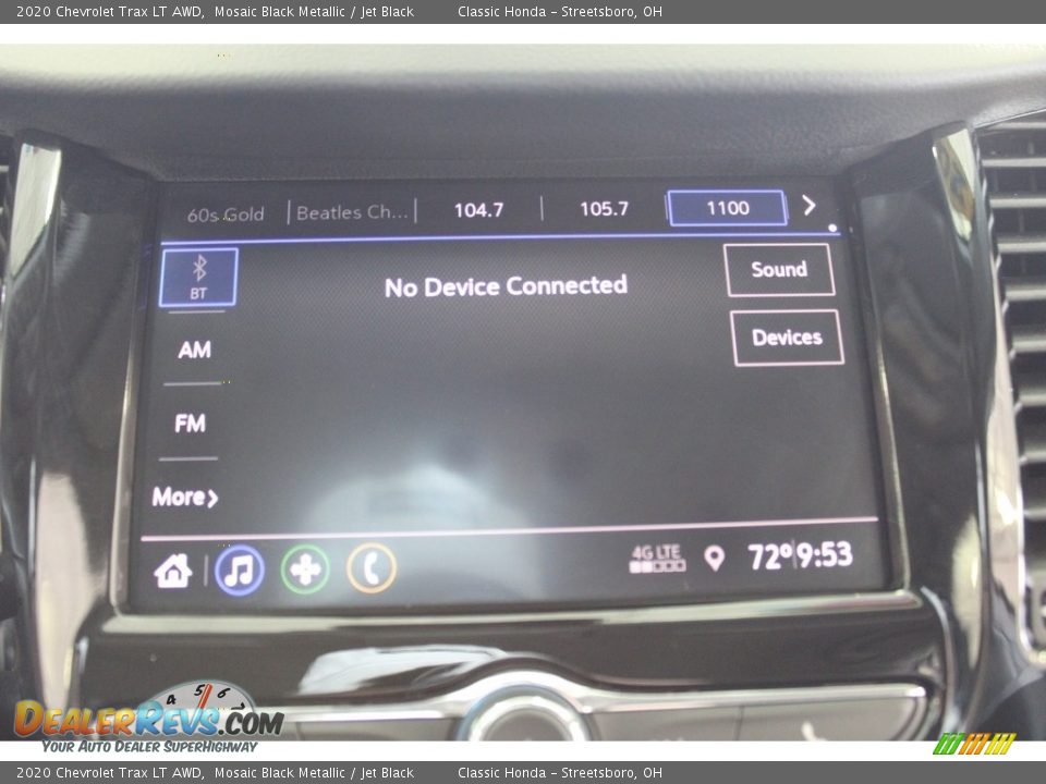 2020 Chevrolet Trax LT AWD Mosaic Black Metallic / Jet Black Photo #26