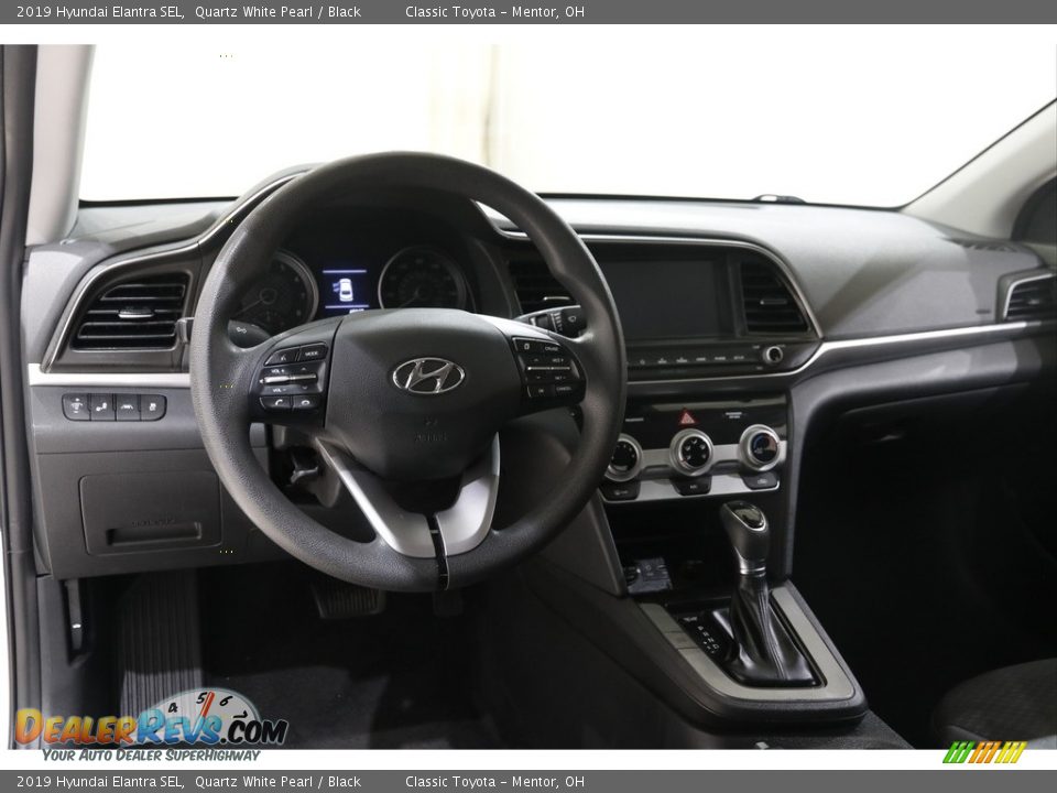2019 Hyundai Elantra SEL Quartz White Pearl / Black Photo #6