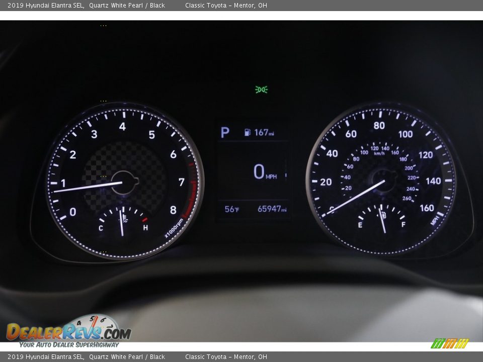 2019 Hyundai Elantra SEL Quartz White Pearl / Black Photo #8