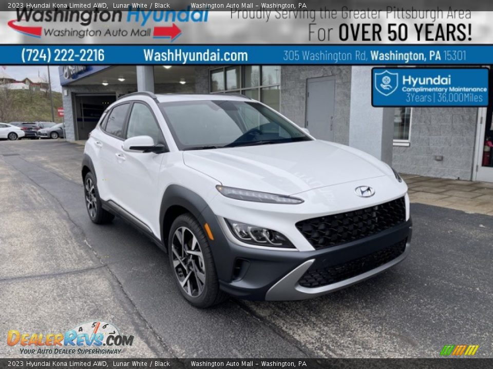 2023 Hyundai Kona Limited AWD Lunar White / Black Photo #1