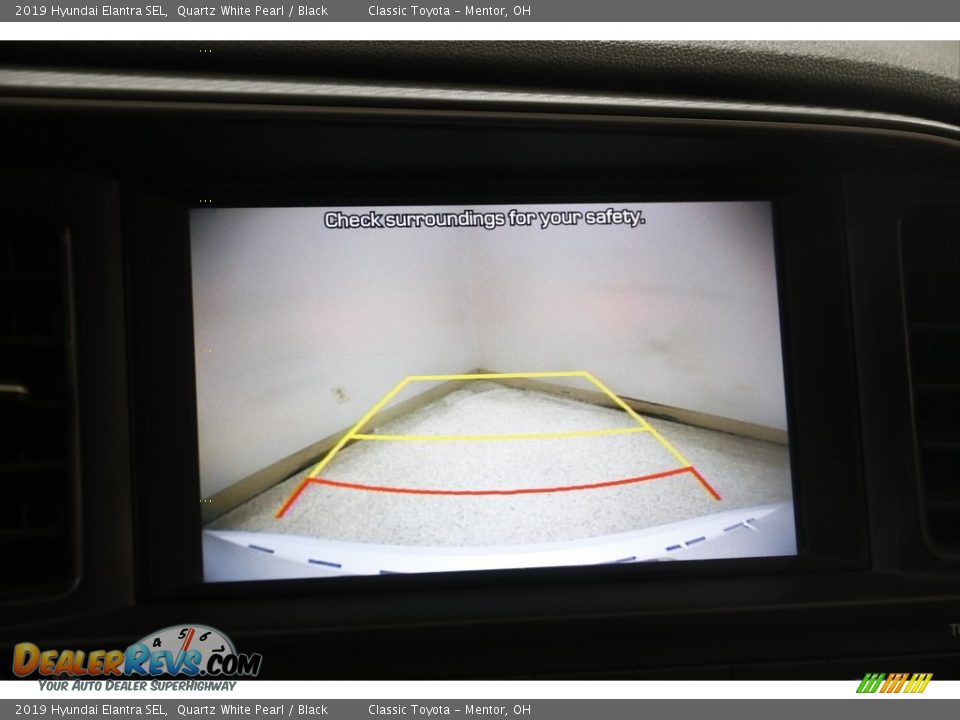 2019 Hyundai Elantra SEL Quartz White Pearl / Black Photo #10