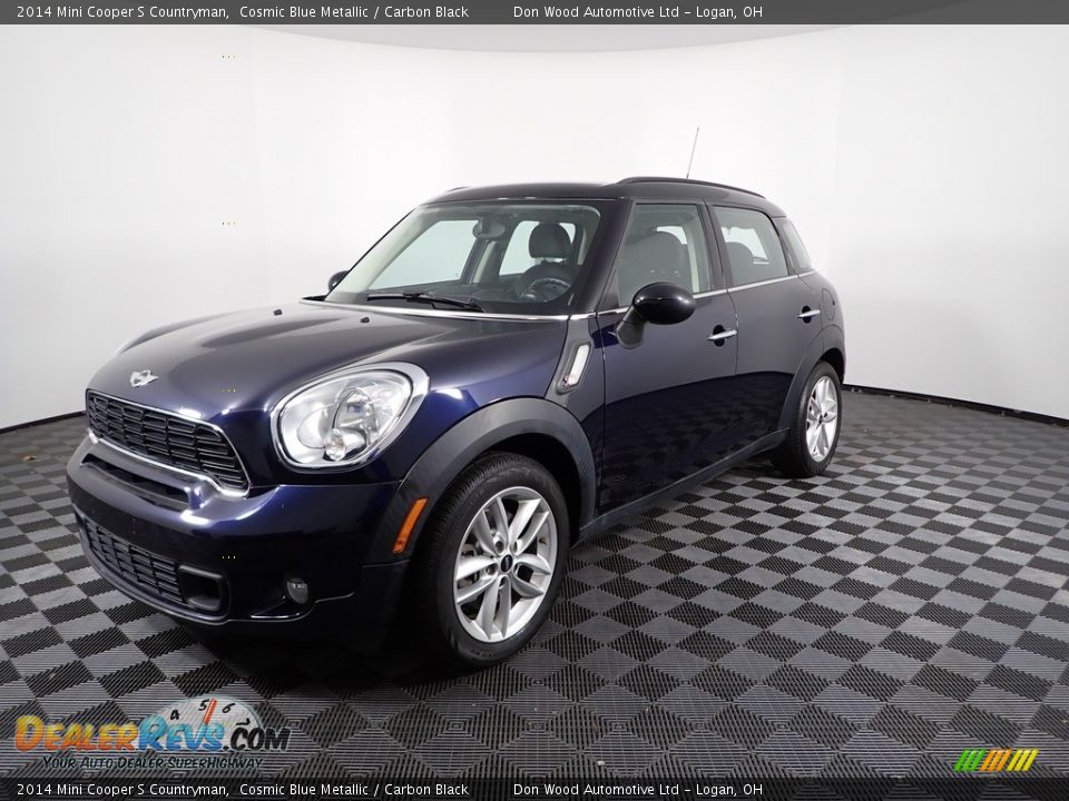 2014 Mini Cooper S Countryman Cosmic Blue Metallic / Carbon Black Photo #3