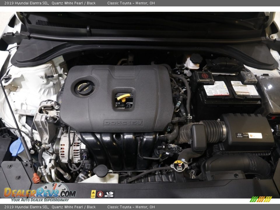 2019 Hyundai Elantra SEL Quartz White Pearl / Black Photo #17