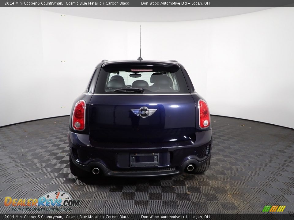 2014 Mini Cooper S Countryman Cosmic Blue Metallic / Carbon Black Photo #5