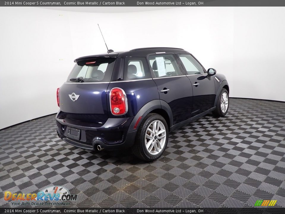 2014 Mini Cooper S Countryman Cosmic Blue Metallic / Carbon Black Photo #8