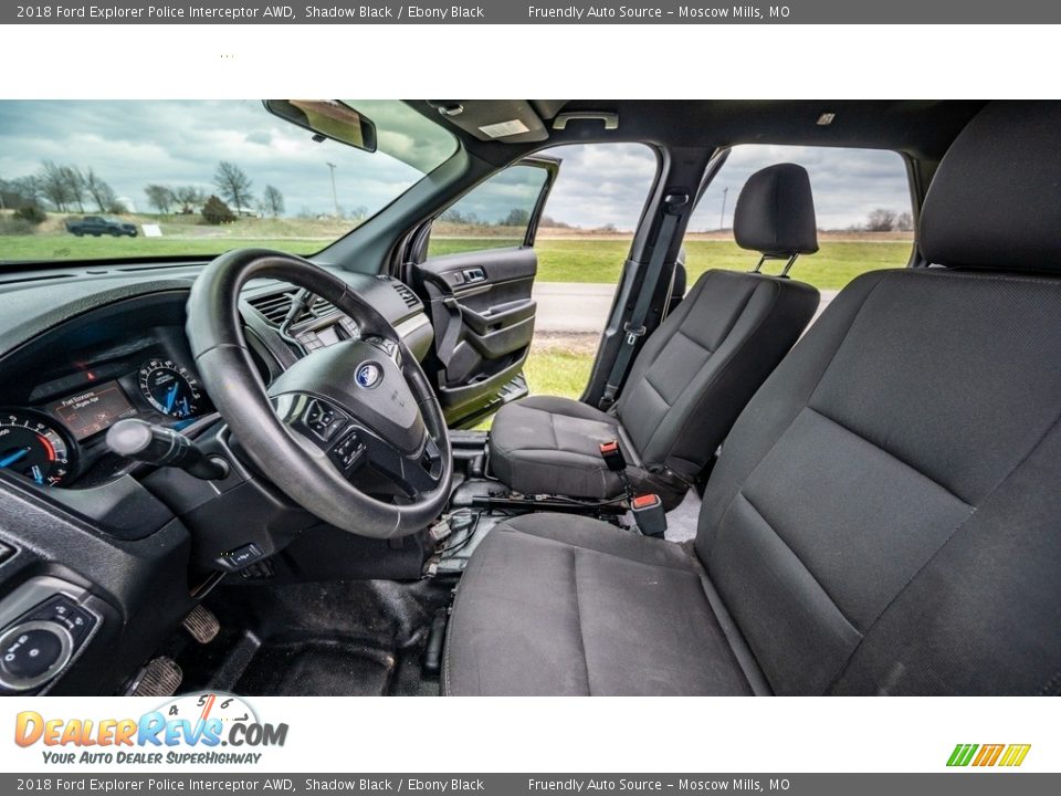Front Seat of 2018 Ford Explorer Police Interceptor AWD Photo #10