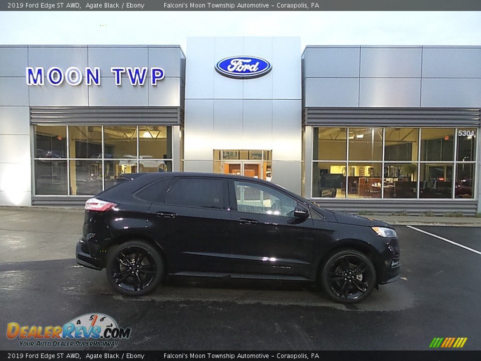 2019 Ford Edge ST AWD Agate Black / Ebony Photo #1