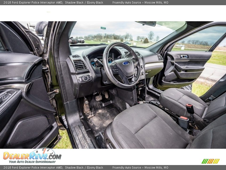Front Seat of 2018 Ford Explorer Police Interceptor AWD Photo #11