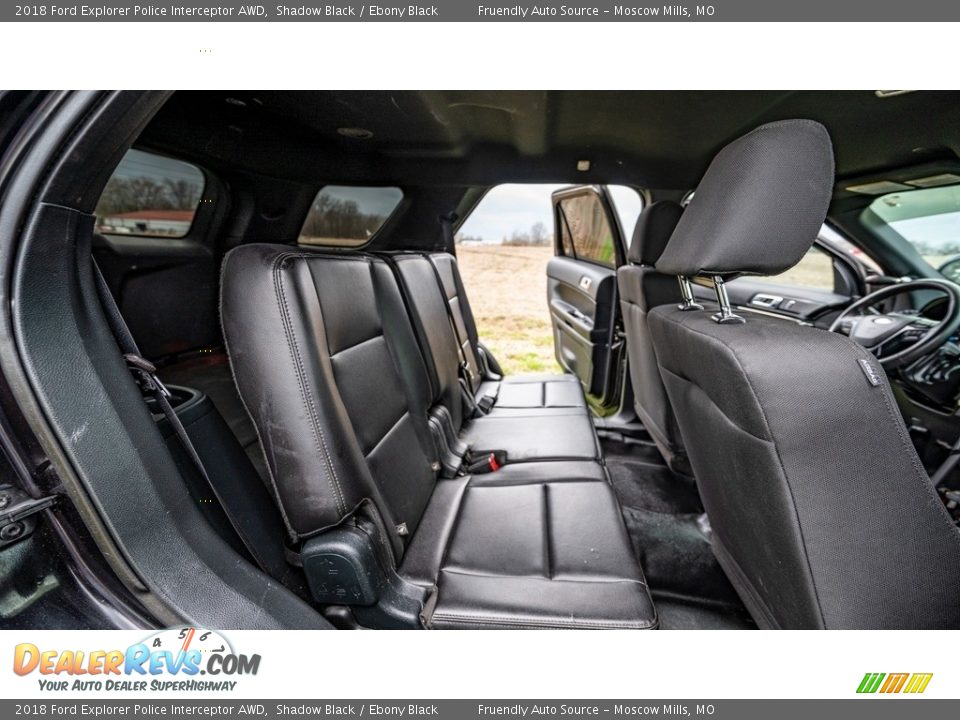 Rear Seat of 2018 Ford Explorer Police Interceptor AWD Photo #12