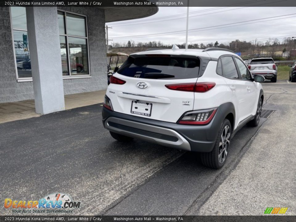 2023 Hyundai Kona Limited AWD Lunar White / Gray Photo #2