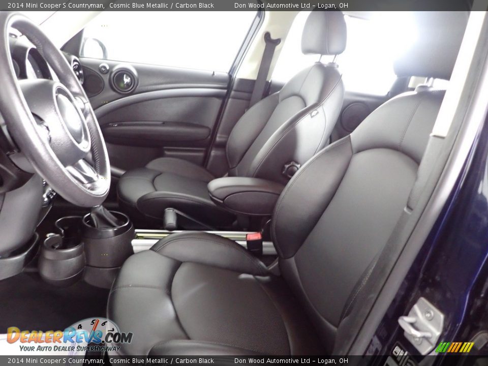 2014 Mini Cooper S Countryman Cosmic Blue Metallic / Carbon Black Photo #12