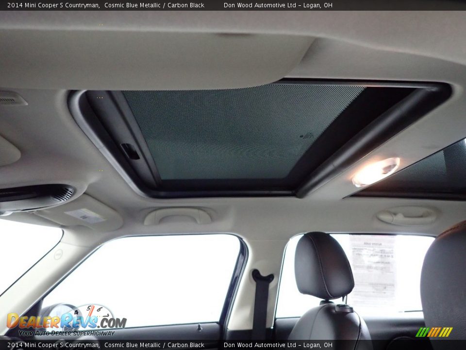 2014 Mini Cooper S Countryman Cosmic Blue Metallic / Carbon Black Photo #13
