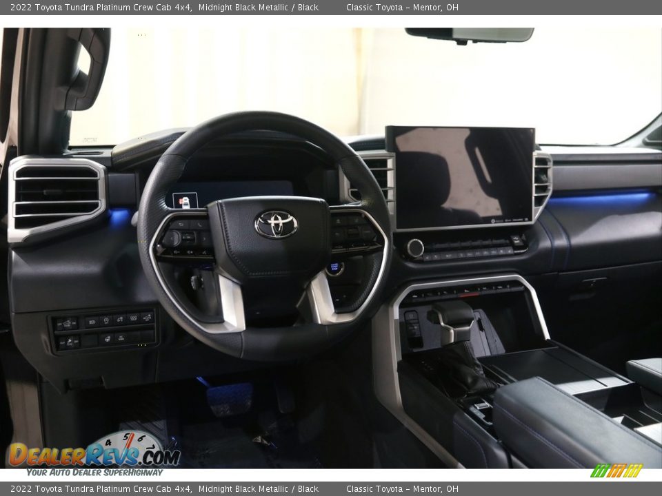 2022 Toyota Tundra Platinum Crew Cab 4x4 Midnight Black Metallic / Black Photo #8