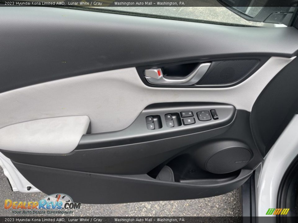 2023 Hyundai Kona Limited AWD Lunar White / Gray Photo #4