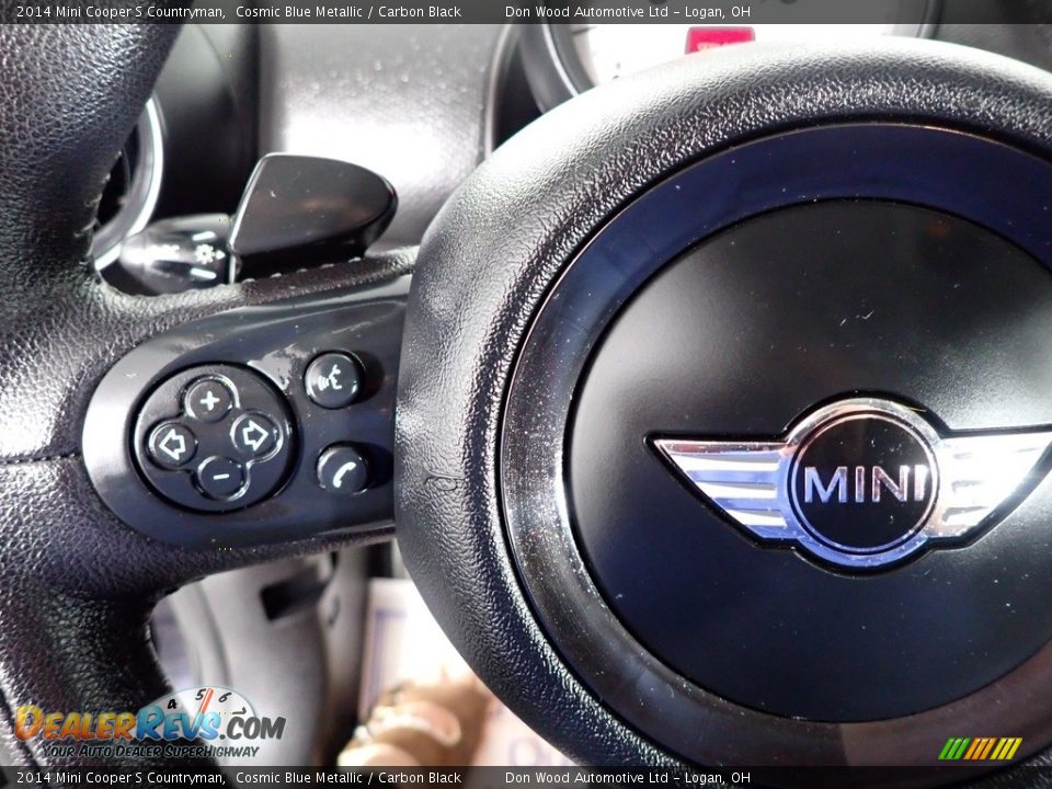 2014 Mini Cooper S Countryman Cosmic Blue Metallic / Carbon Black Photo #14