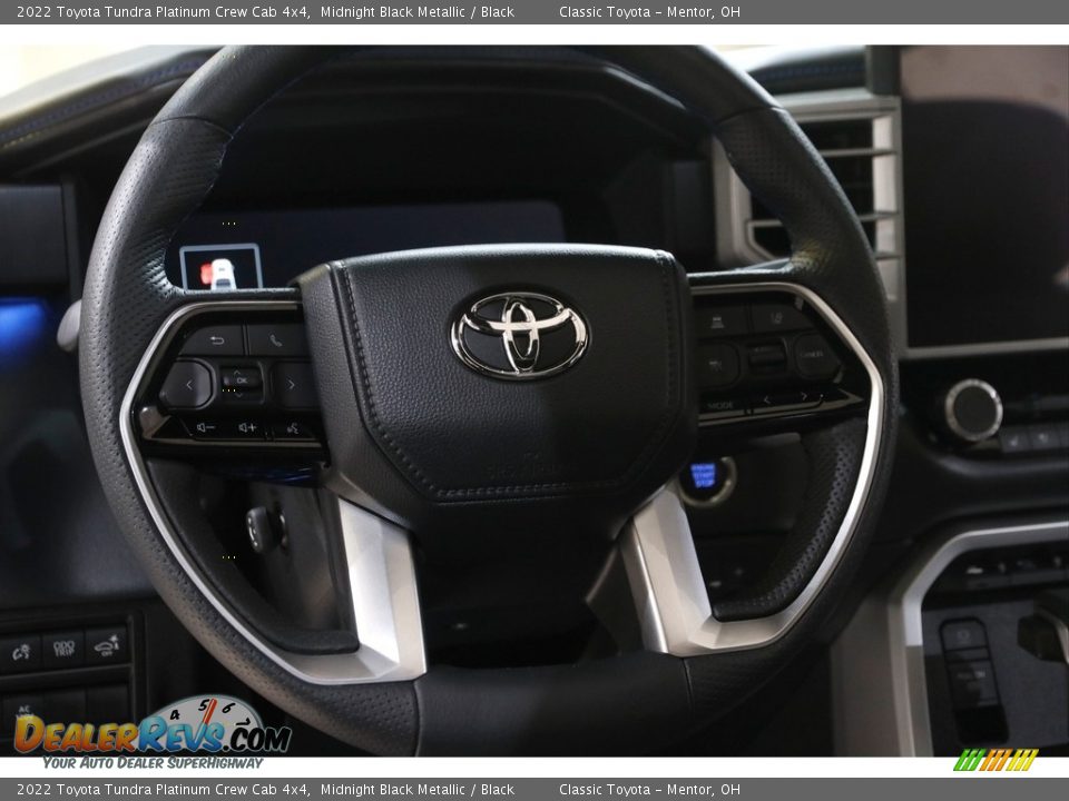 2022 Toyota Tundra Platinum Crew Cab 4x4 Midnight Black Metallic / Black Photo #9