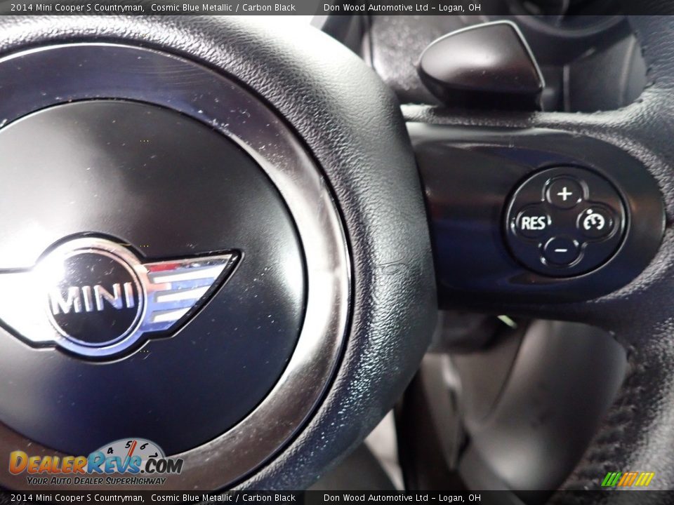 2014 Mini Cooper S Countryman Cosmic Blue Metallic / Carbon Black Photo #15