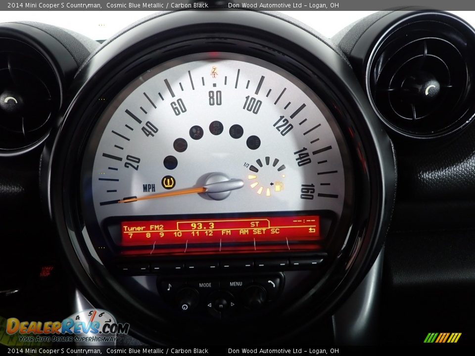 2014 Mini Cooper S Countryman Cosmic Blue Metallic / Carbon Black Photo #16