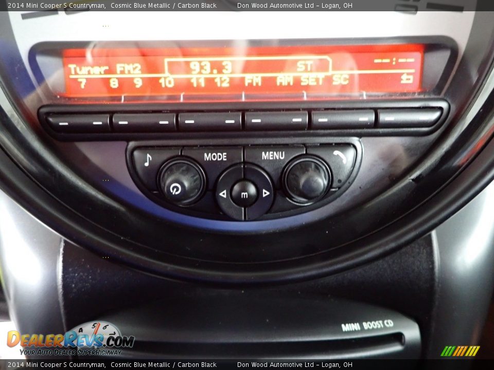 2014 Mini Cooper S Countryman Cosmic Blue Metallic / Carbon Black Photo #17