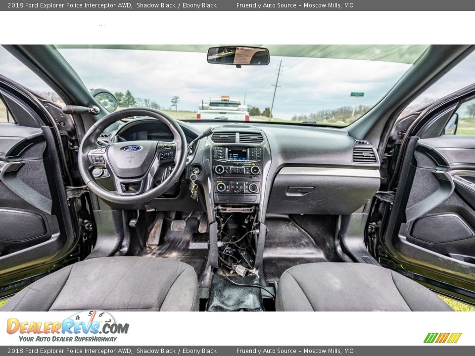 Ebony Black Interior - 2018 Ford Explorer Police Interceptor AWD Photo #17