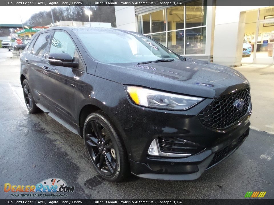 2019 Ford Edge ST AWD Agate Black / Ebony Photo #9