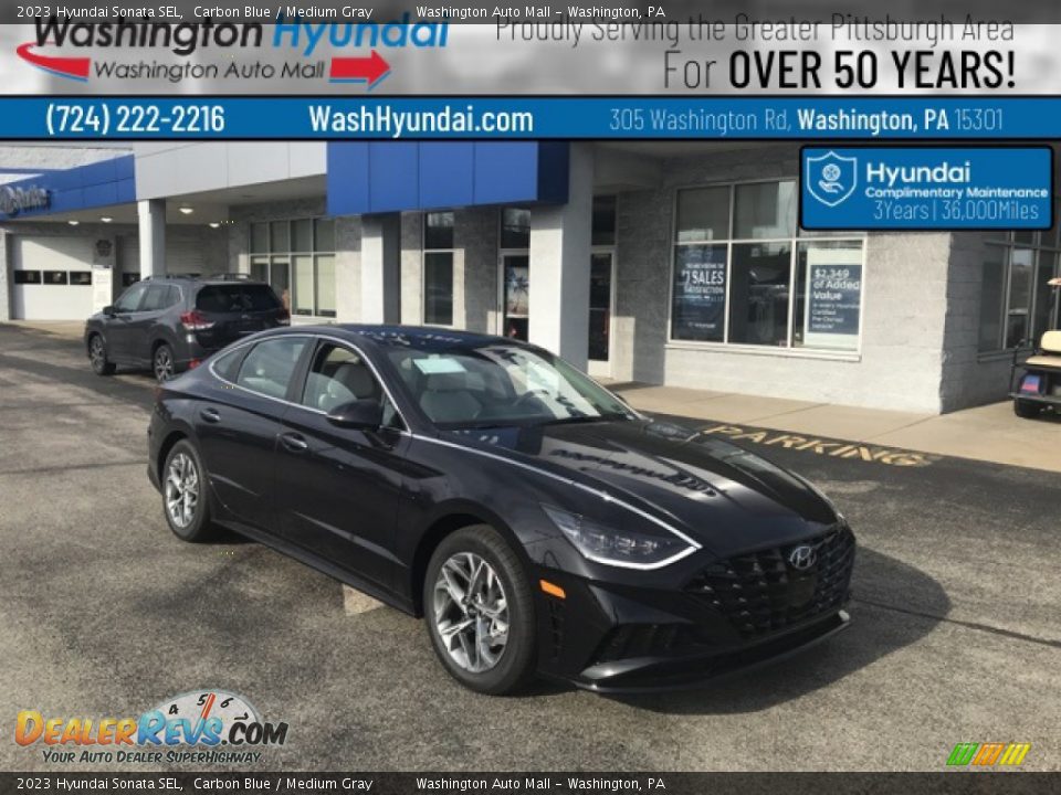 2023 Hyundai Sonata SEL Carbon Blue / Medium Gray Photo #1