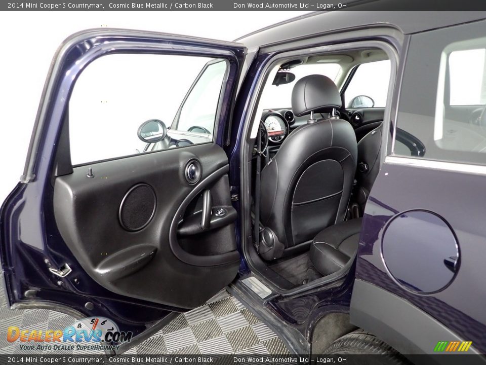 2014 Mini Cooper S Countryman Cosmic Blue Metallic / Carbon Black Photo #21