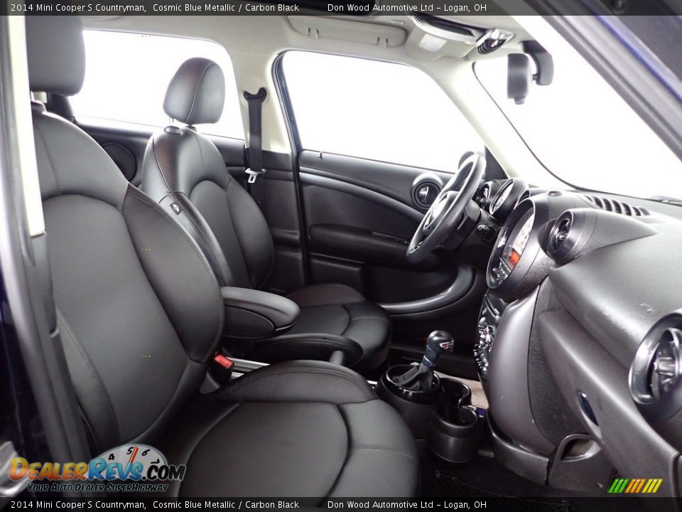 2014 Mini Cooper S Countryman Cosmic Blue Metallic / Carbon Black Photo #25
