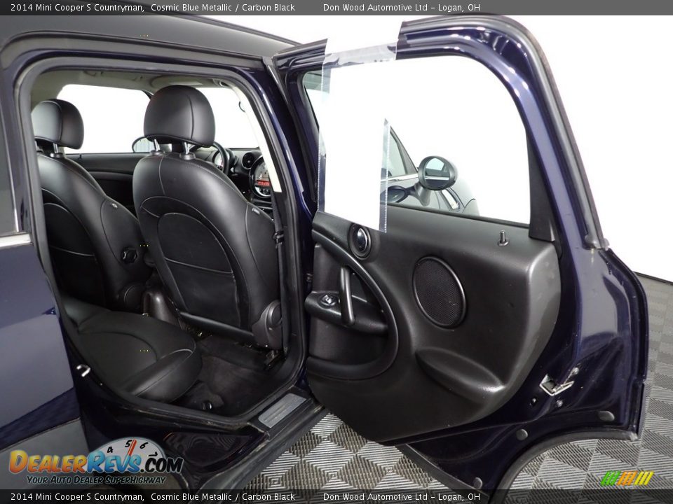 2014 Mini Cooper S Countryman Cosmic Blue Metallic / Carbon Black Photo #26