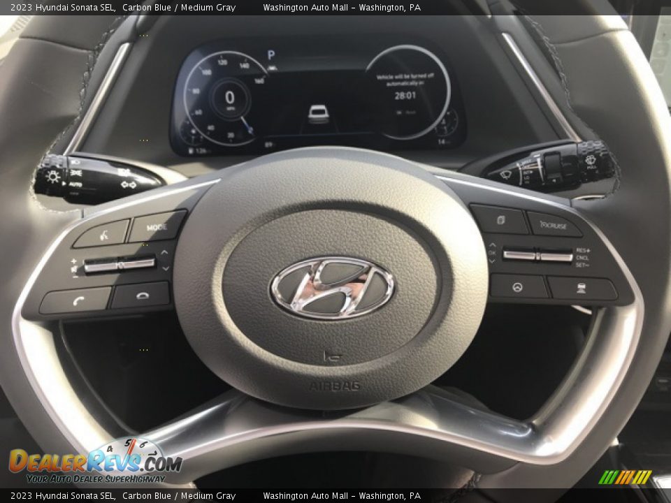 2023 Hyundai Sonata SEL Carbon Blue / Medium Gray Photo #8