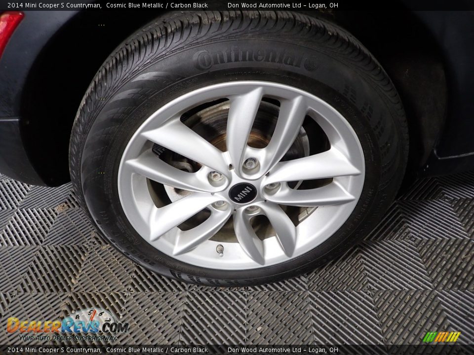 2014 Mini Cooper S Countryman Cosmic Blue Metallic / Carbon Black Photo #28