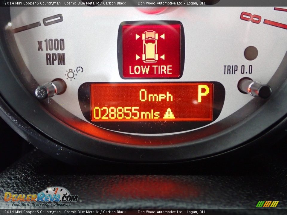 2014 Mini Cooper S Countryman Cosmic Blue Metallic / Carbon Black Photo #29