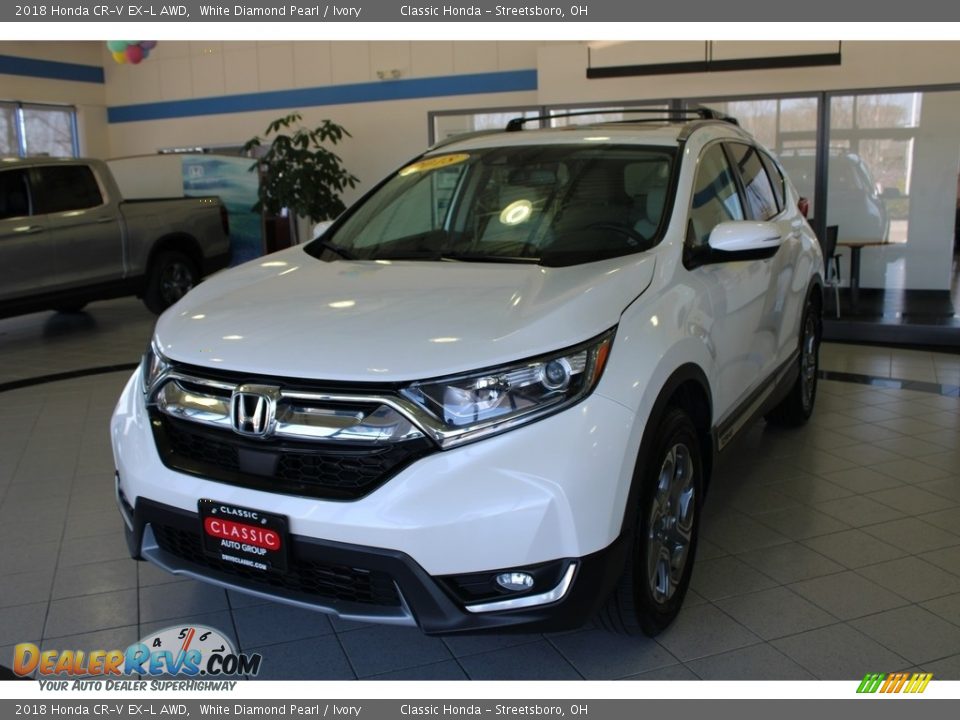 2018 Honda CR-V EX-L AWD White Diamond Pearl / Ivory Photo #1