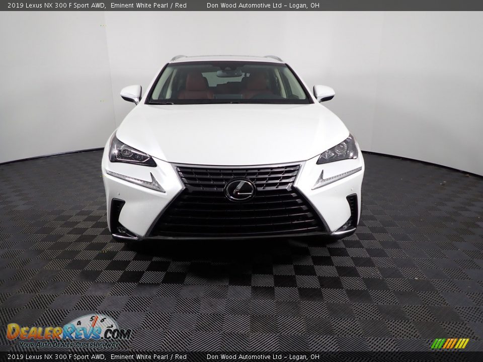 2019 Lexus NX 300 F Sport AWD Eminent White Pearl / Red Photo #7