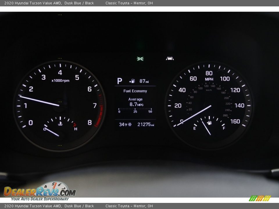 2020 Hyundai Tucson Value AWD Dusk Blue / Black Photo #8