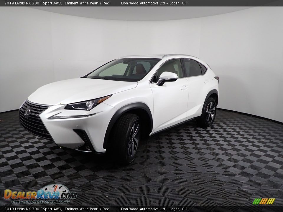 2019 Lexus NX 300 F Sport AWD Eminent White Pearl / Red Photo #8