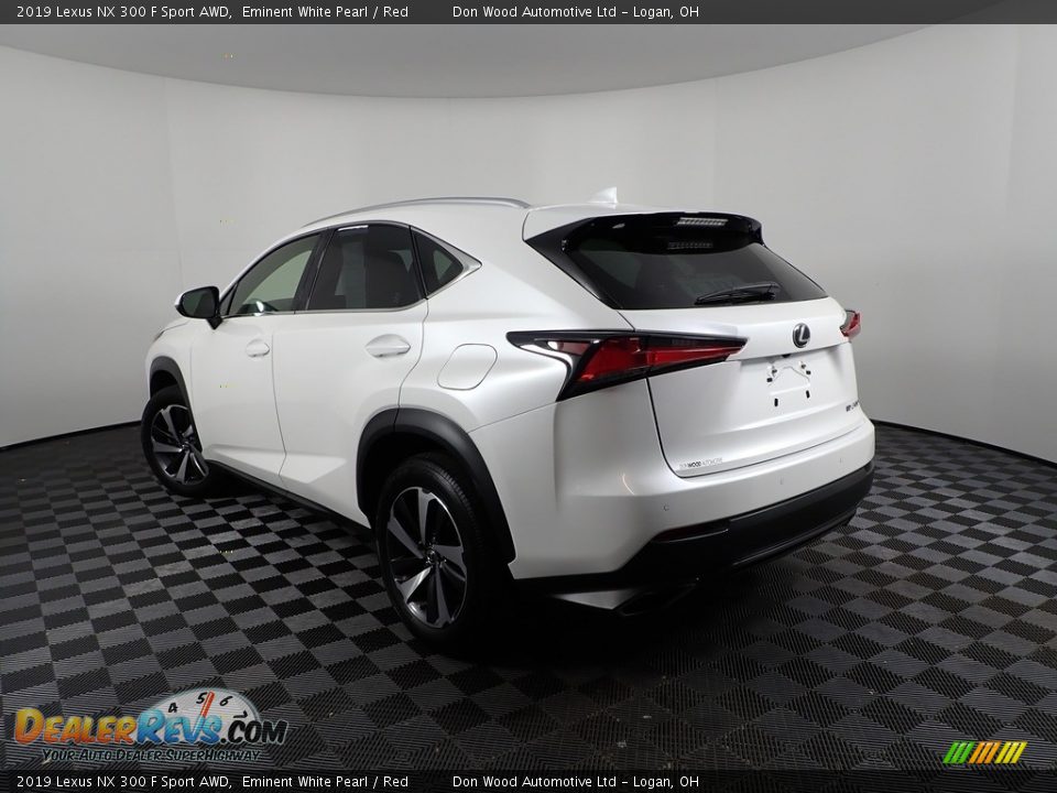 2019 Lexus NX 300 F Sport AWD Eminent White Pearl / Red Photo #9