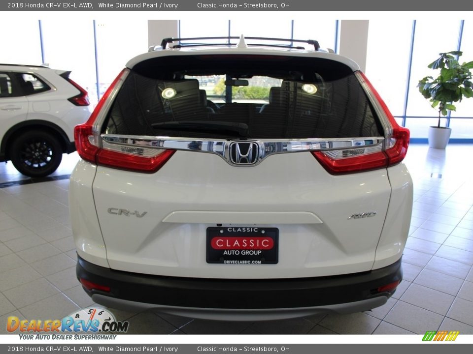 2018 Honda CR-V EX-L AWD White Diamond Pearl / Ivory Photo #9