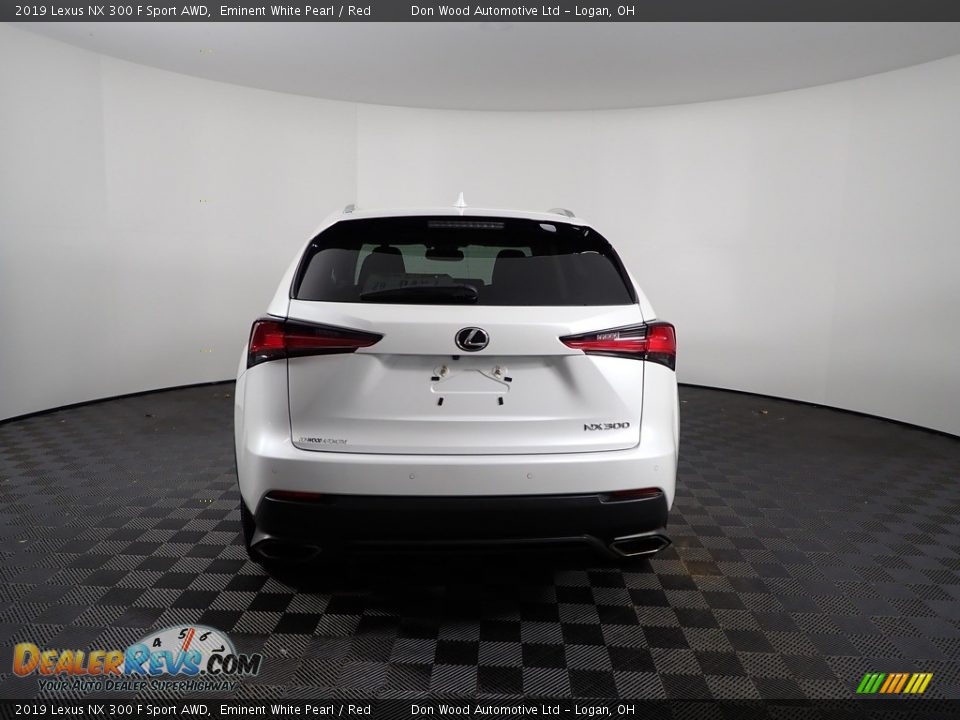 2019 Lexus NX 300 F Sport AWD Eminent White Pearl / Red Photo #10