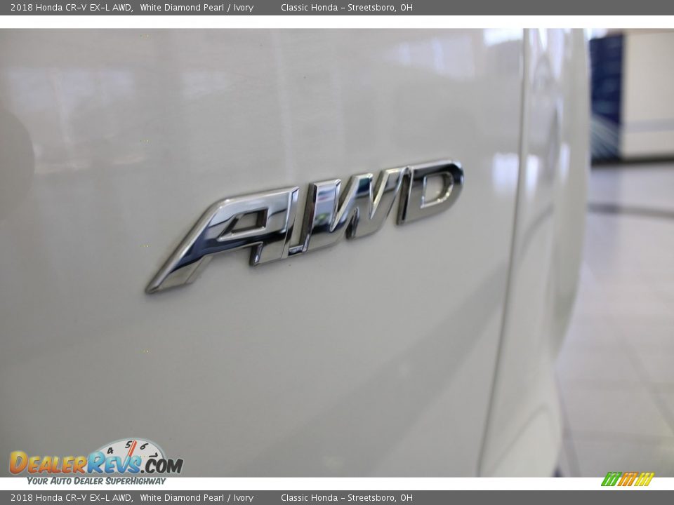 2018 Honda CR-V EX-L AWD White Diamond Pearl / Ivory Photo #10