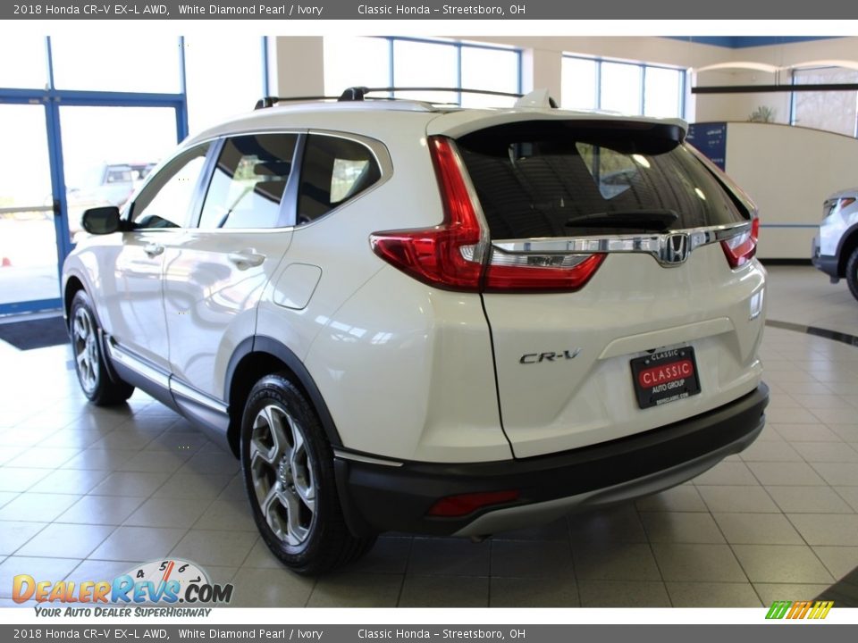 2018 Honda CR-V EX-L AWD White Diamond Pearl / Ivory Photo #11