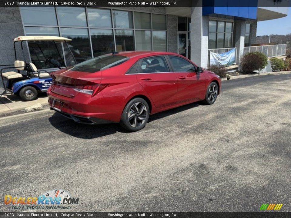 2023 Hyundai Elantra Limited Calypso Red / Black Photo #2