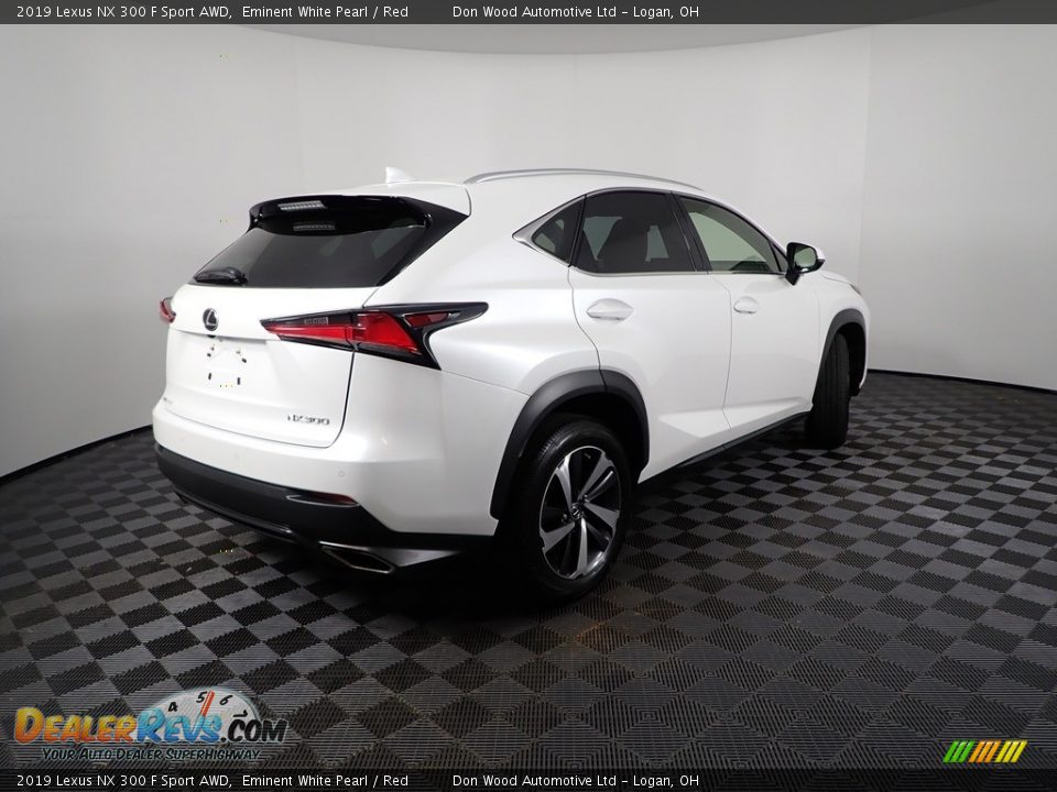 2019 Lexus NX 300 F Sport AWD Eminent White Pearl / Red Photo #13