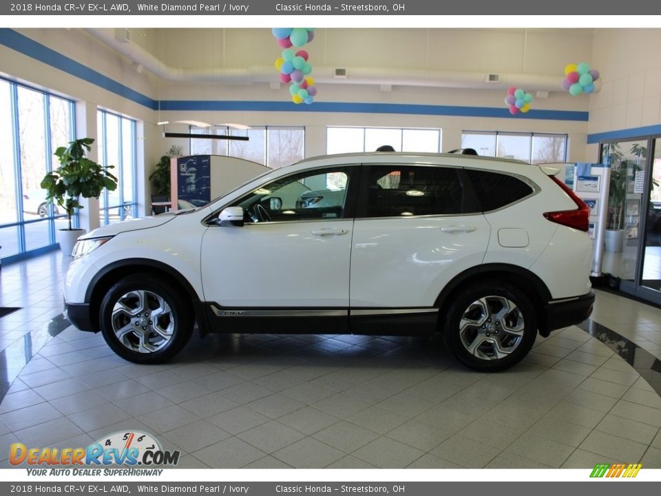 2018 Honda CR-V EX-L AWD White Diamond Pearl / Ivory Photo #13