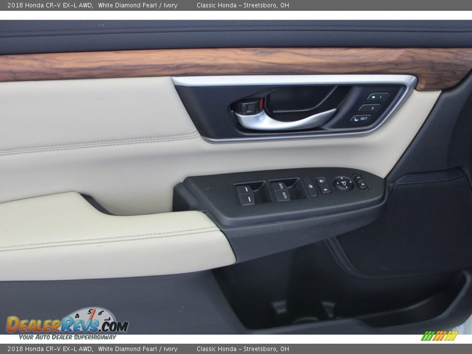 2018 Honda CR-V EX-L AWD White Diamond Pearl / Ivory Photo #15